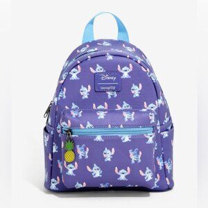 FLAWED Disney x Loungefly | Purple Lilo & Stitch Poses Mini Backpack | One Size